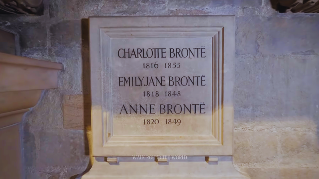 Brontë sisters memorial plaque Westminster Abbey