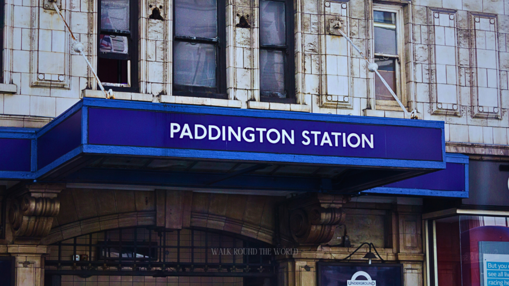 Main entrance of Paddington Station in London