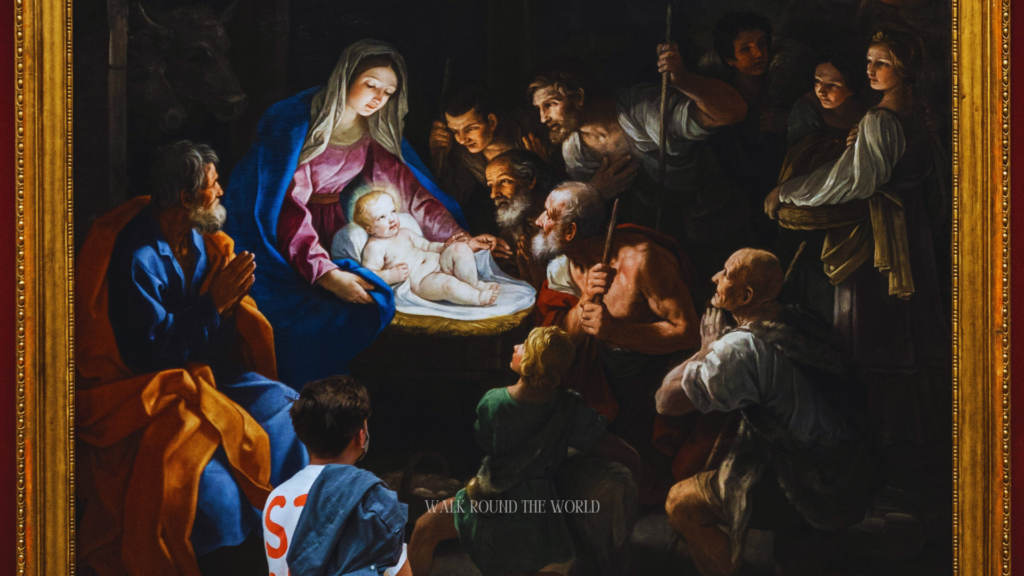 Religious painting displayed at National Gallery London