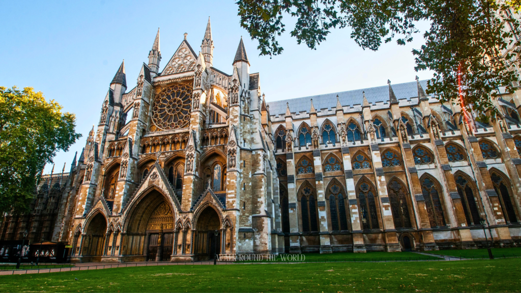 Exterior view of Westminster Abbey London