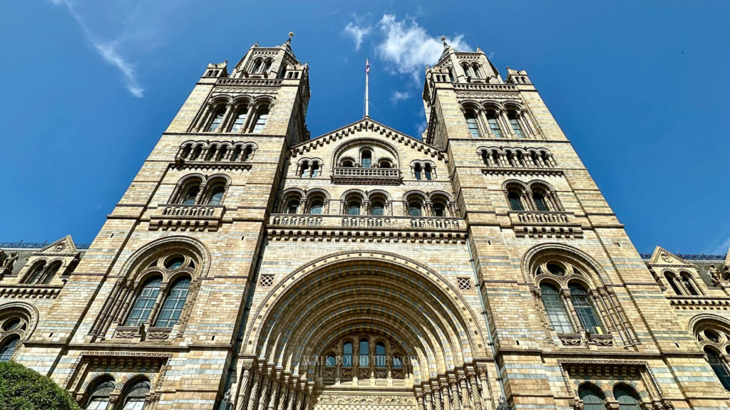 Natural History Museum London exterior Romanesque architecture in South Kensington