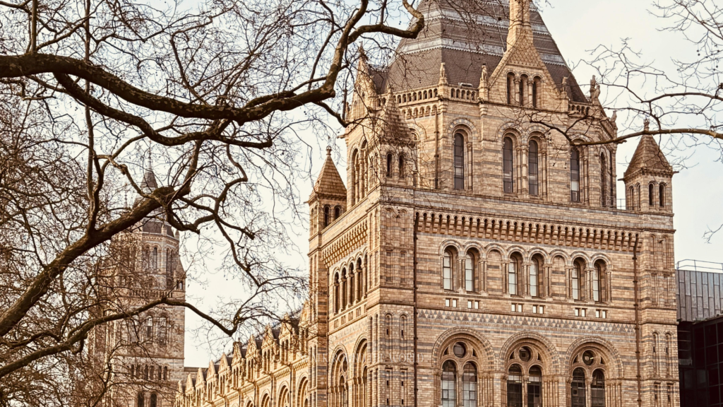 Victorian tower of Natural History Museum London associated with Sir Richard Owen