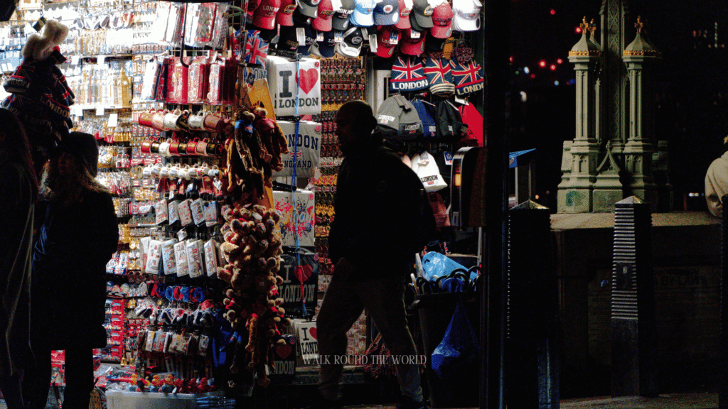 Souvenir shop in London