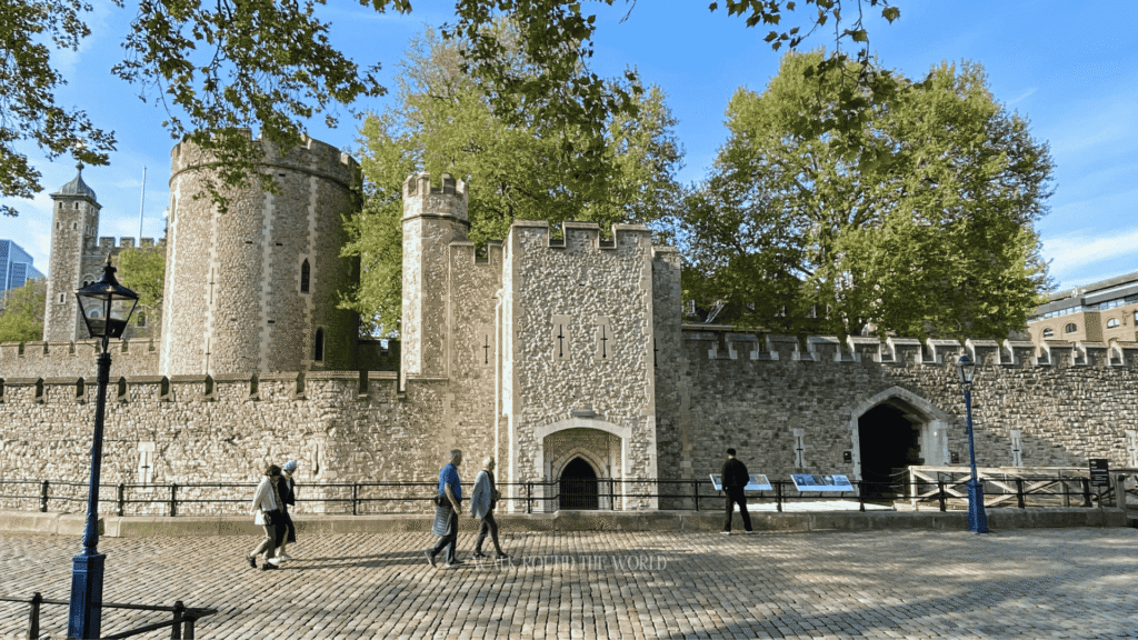 Tower of London historic fortress beside the River Thames