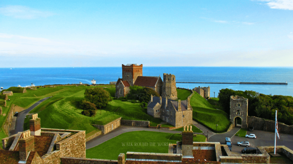 Dover overlooking the English Channel during summer