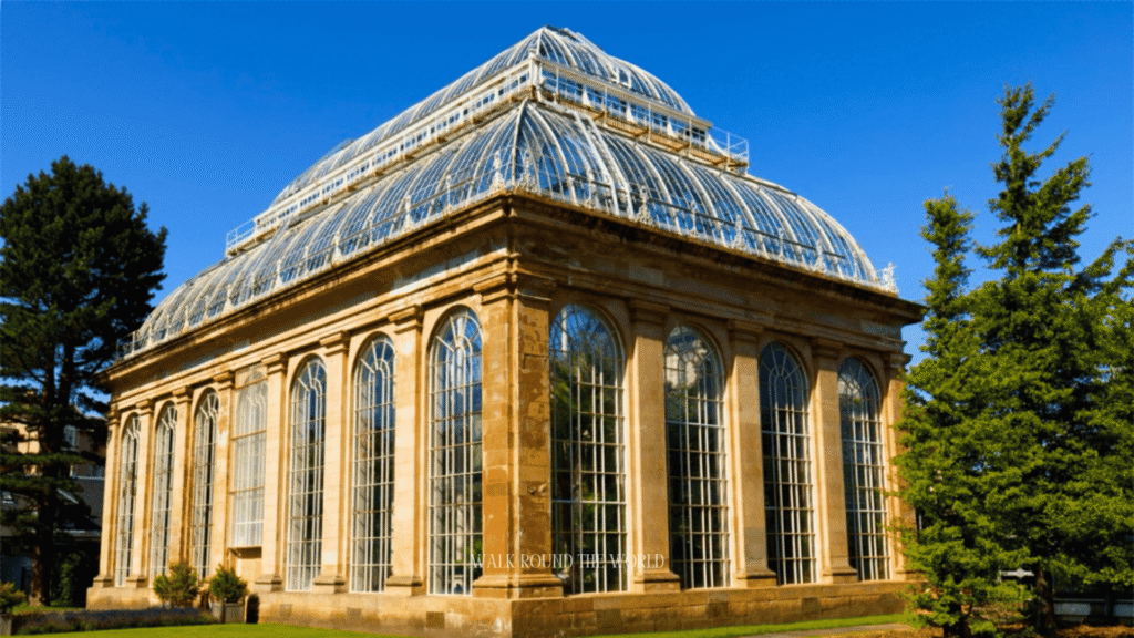 Royal Botanic Garden Edinburgh with beautiful gardens and plants in Scotland