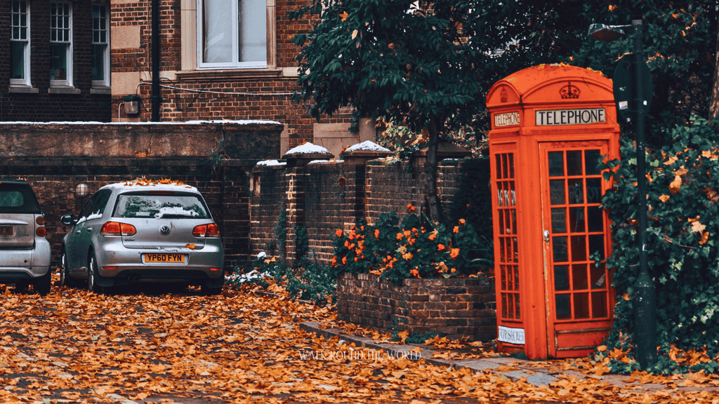 London neighbourhood in autumn