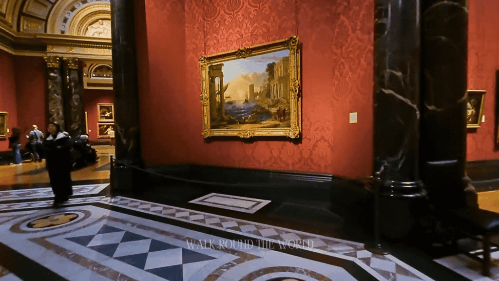 Painting displayed inside the National Gallery in London