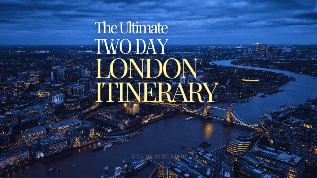 London skyline with Tower Bridge and River Thames at night – 2 days in London itinerary travel guide